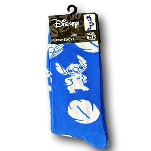 3/$20 Disney Stitch Funny Novelty Crew Socks - NWT